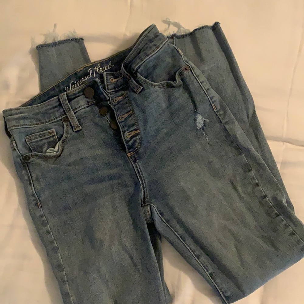 High Rise Skinny Crop Jeans